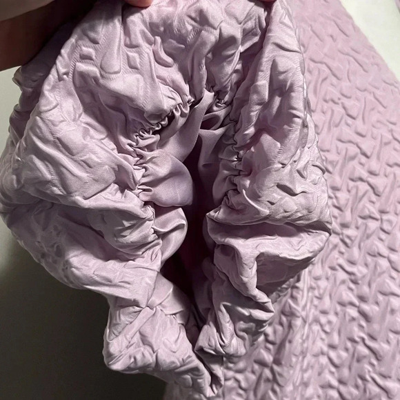 Hudson North Easy V neck Short Sleeve Short Dress Dark Orchid - Picture 12 of 15